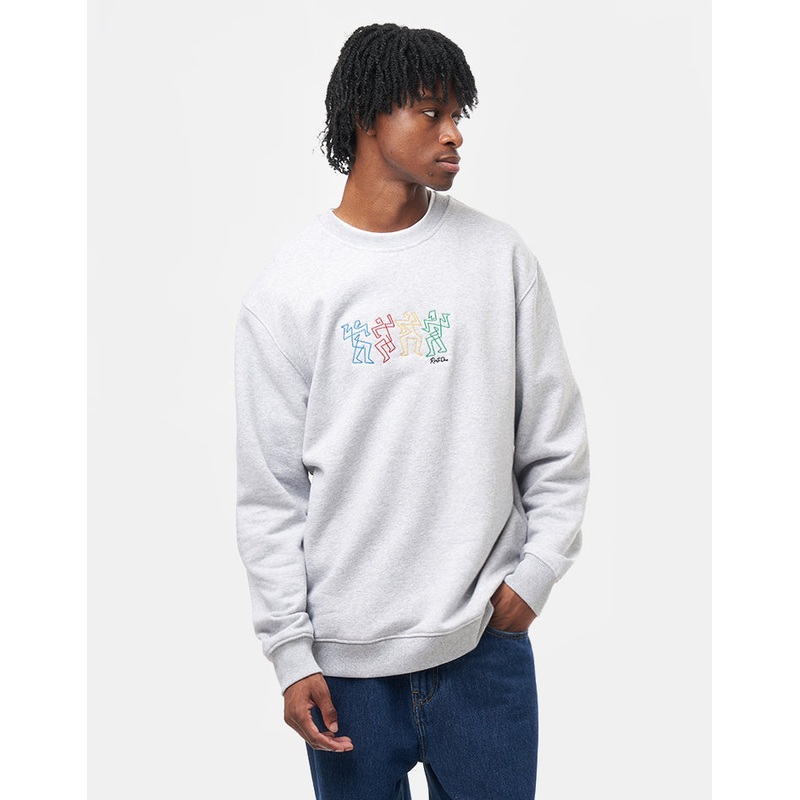 Route One Groovin Heavyweight Sweatshirt – Heather Grey