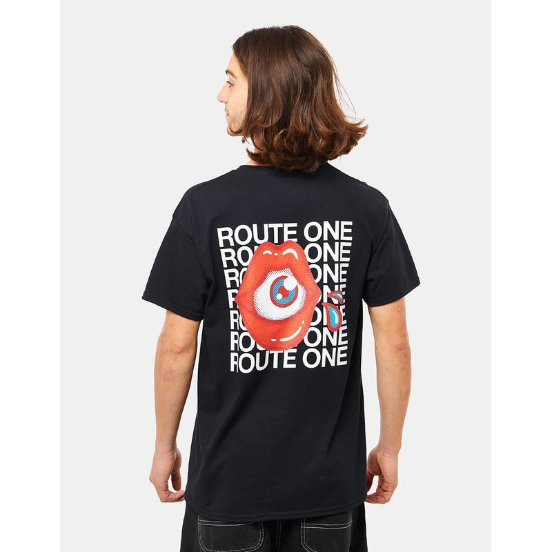 Route One Watch Your Mouth T-Shirt – Black