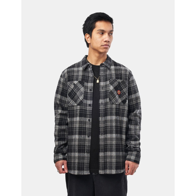 Santa Cruz Apex L/X Shirt – Black Check