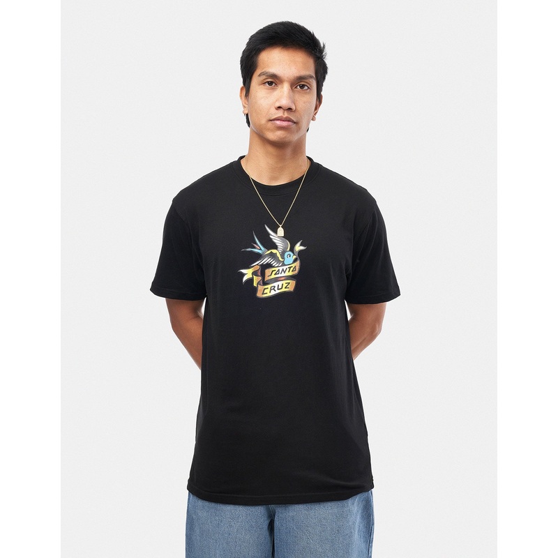 Santa Cruz Sommer Sparrow Front T-Shirt – Black