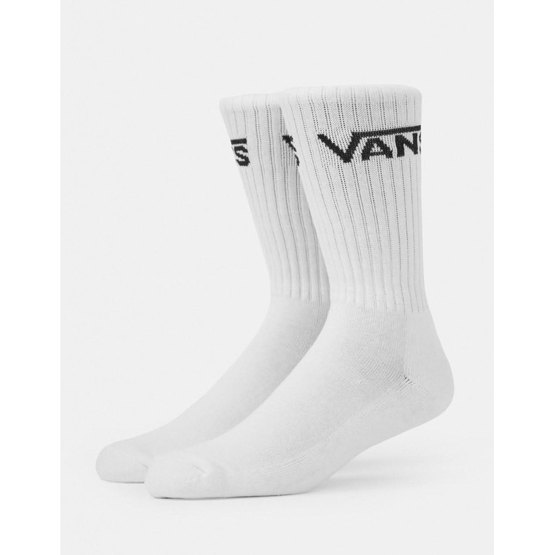 Vans Classic Crew 6 Pack Socks – White