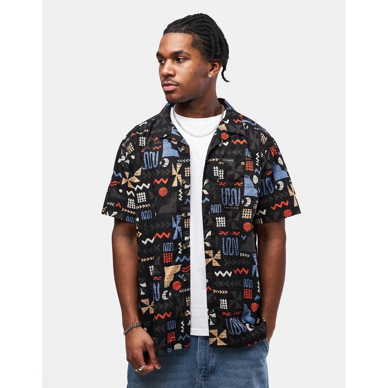 Columbia Pine Canyon S/S Shirt – Black/Outer Bounds