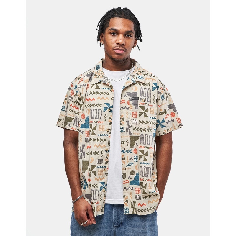 Columbia Pine Canyon S/S Shirt – Dark Stone/Outer Bounds