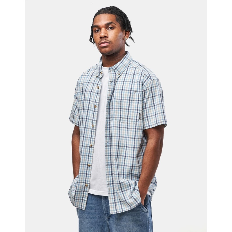 Columbia Rapid Rivers II S/S Shirt – Ripple Blue/Multi Gingham