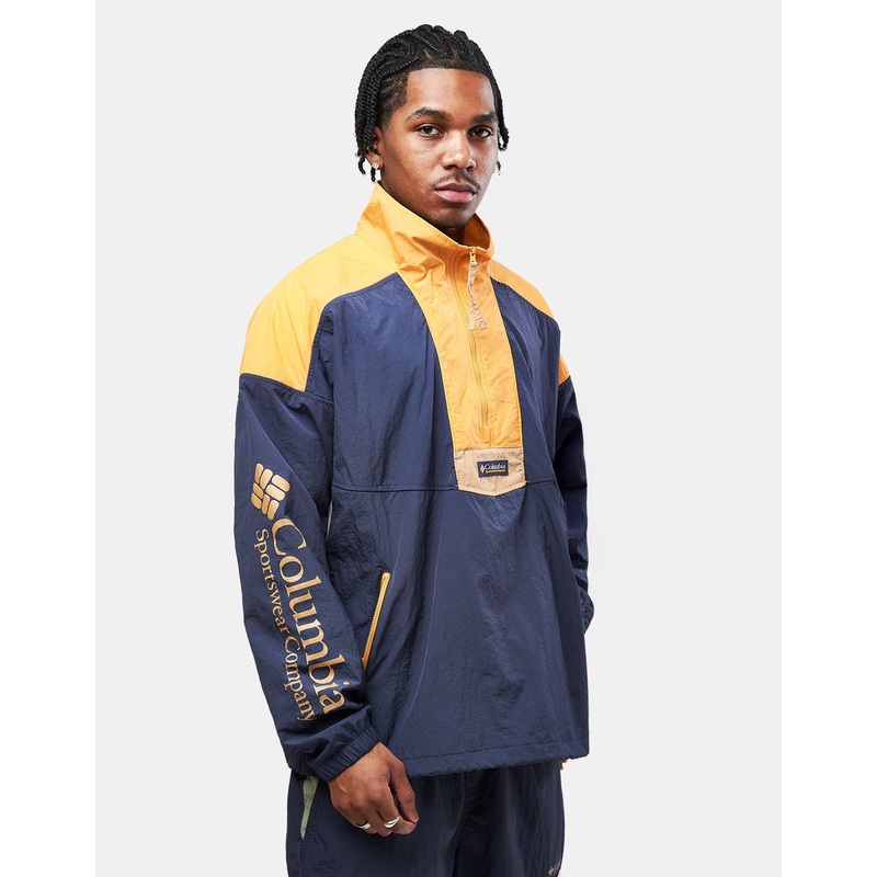 Columbia Riptide II Retro Windbreaker Anorak – Nocturnal/Summer Orange