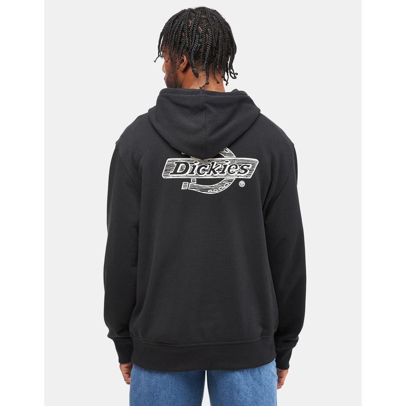 Dickies Wood Logo Pullover Hoodie – Black