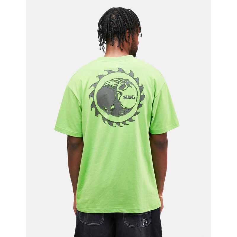 Hoddle Thunderdome Pocket T-Shirt – Lime Green