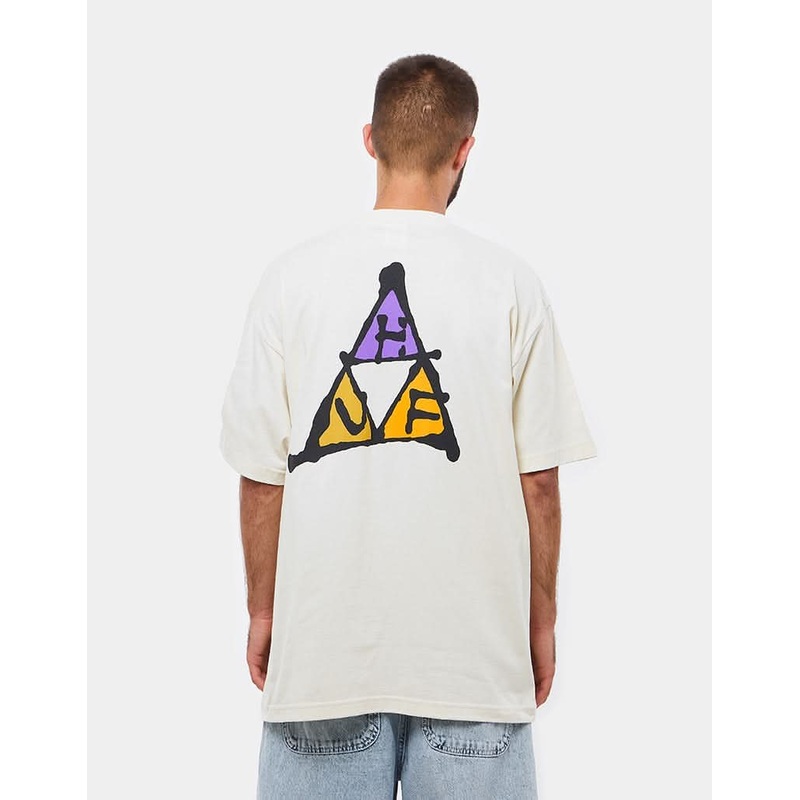 HUF No-Fi Triple Triangle T-Shirt – Bone