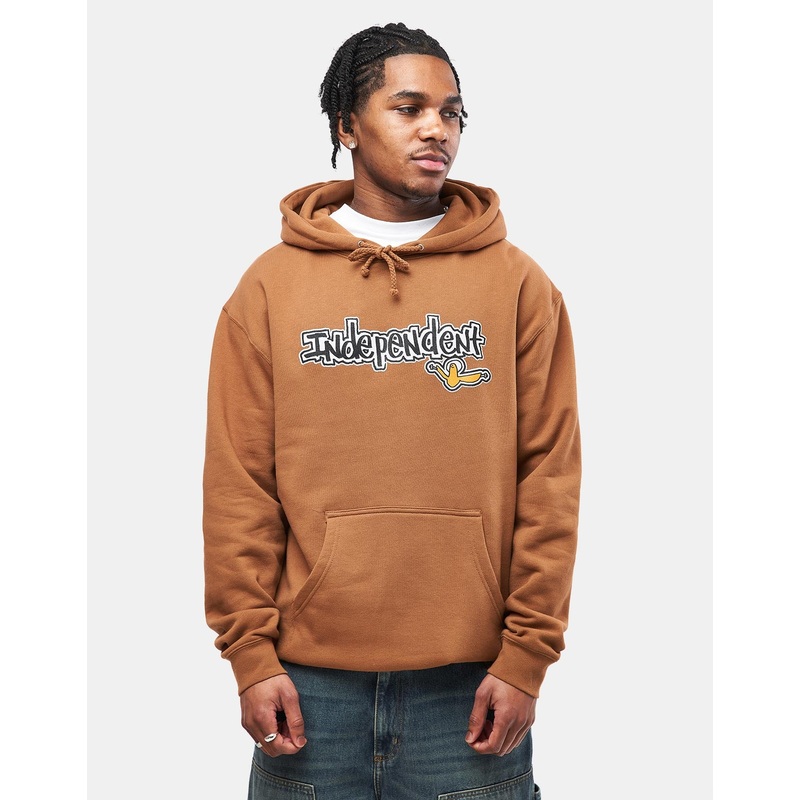 Independent x Gonz Bar Heavyweight Pullover Hoodie – Saddle