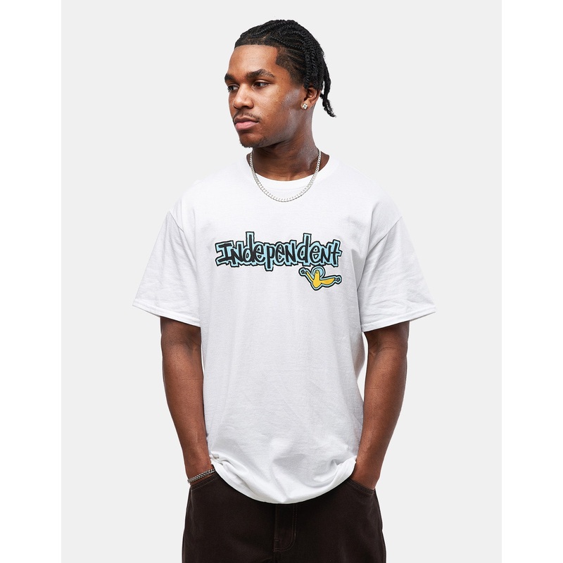 Independent x Gonz Bar Heavyweight T-Shirt – White