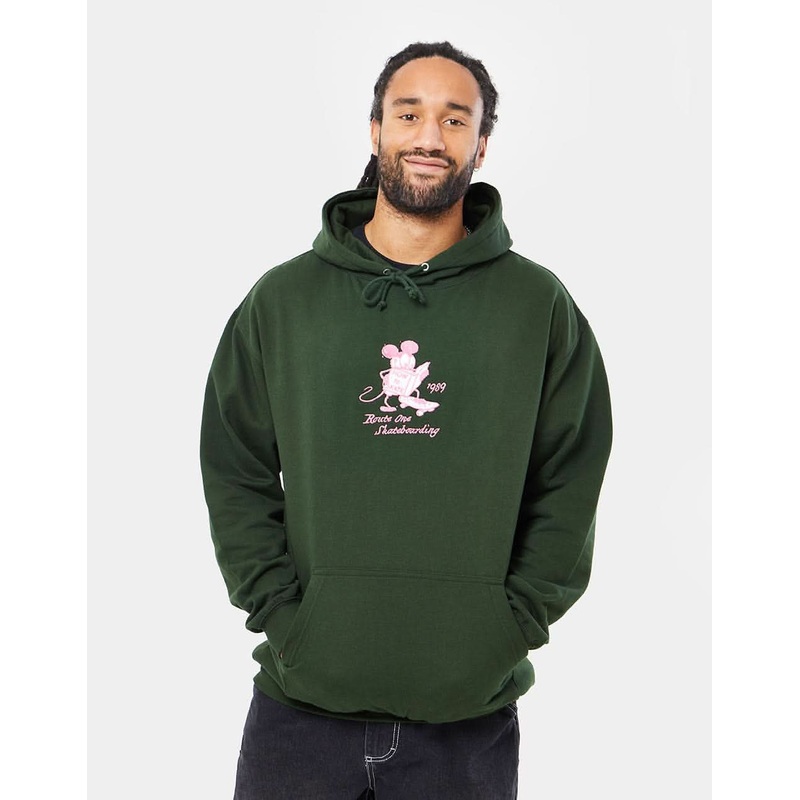Route One How To Pullover Hoodie – Forest Green