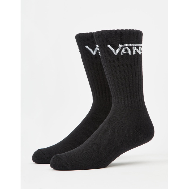Vans Classic Crew 6 Pack Socks – Black