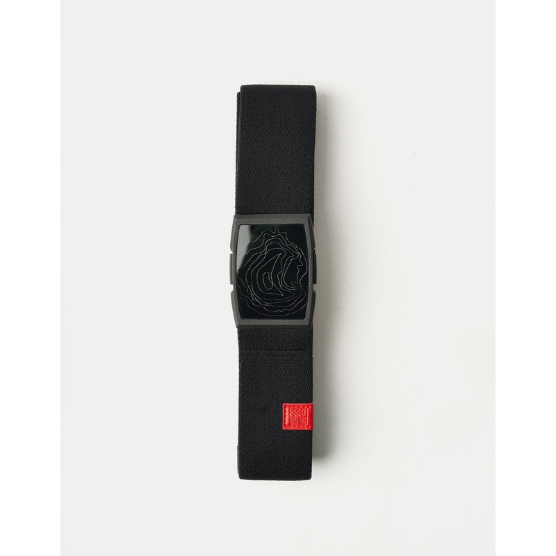 Arcade x Jimmy Chin Topo Adventure Series Web Belt – Black/Red