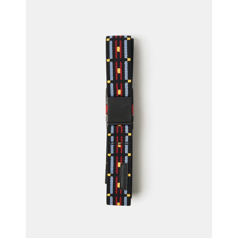 Arcade x Vernan Kee Keyah Slim Artist Series Web Belt – Black/Sky