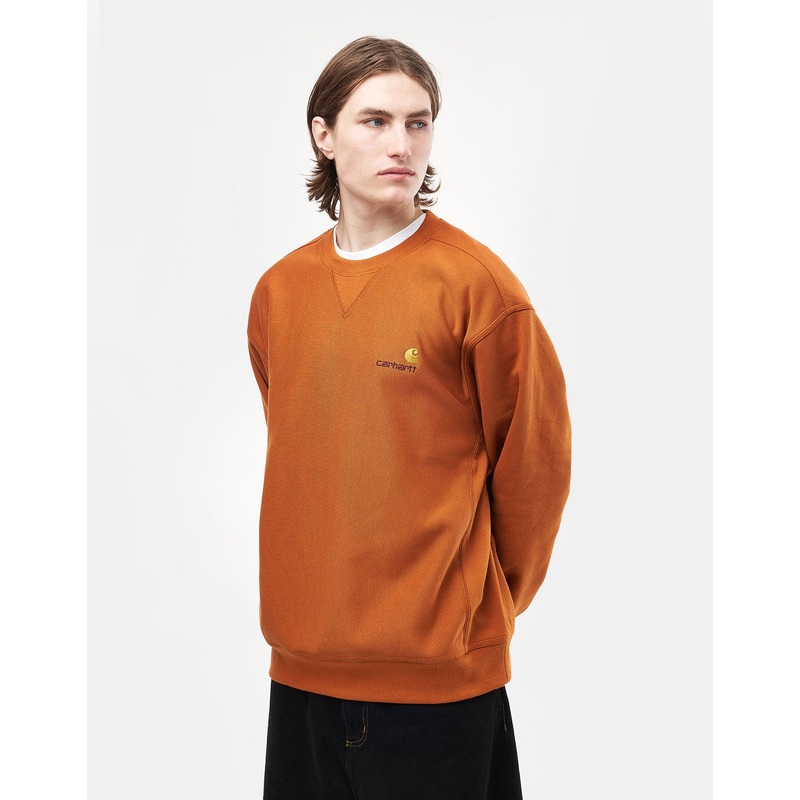 Carhartt WIP American Script Sweat – Sienna
