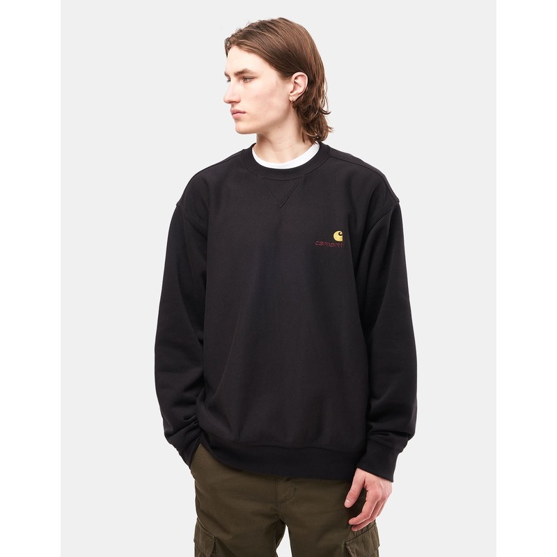 Carhartt WIP American Script Sweatshirt – Black