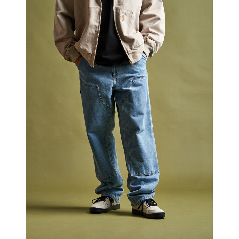 Carhartt WIP Double Knee Pant – Blue (Stone Bleached)