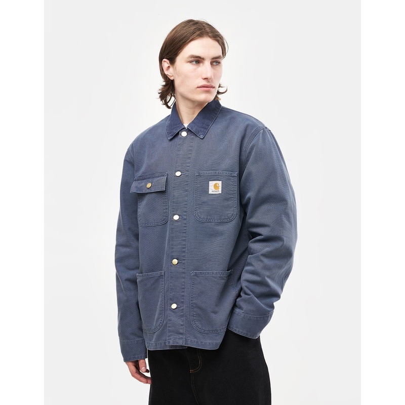 Carhartt WIP Michigan Coat – Dusky Blue/Dusky Blue (Stone Canvas)
