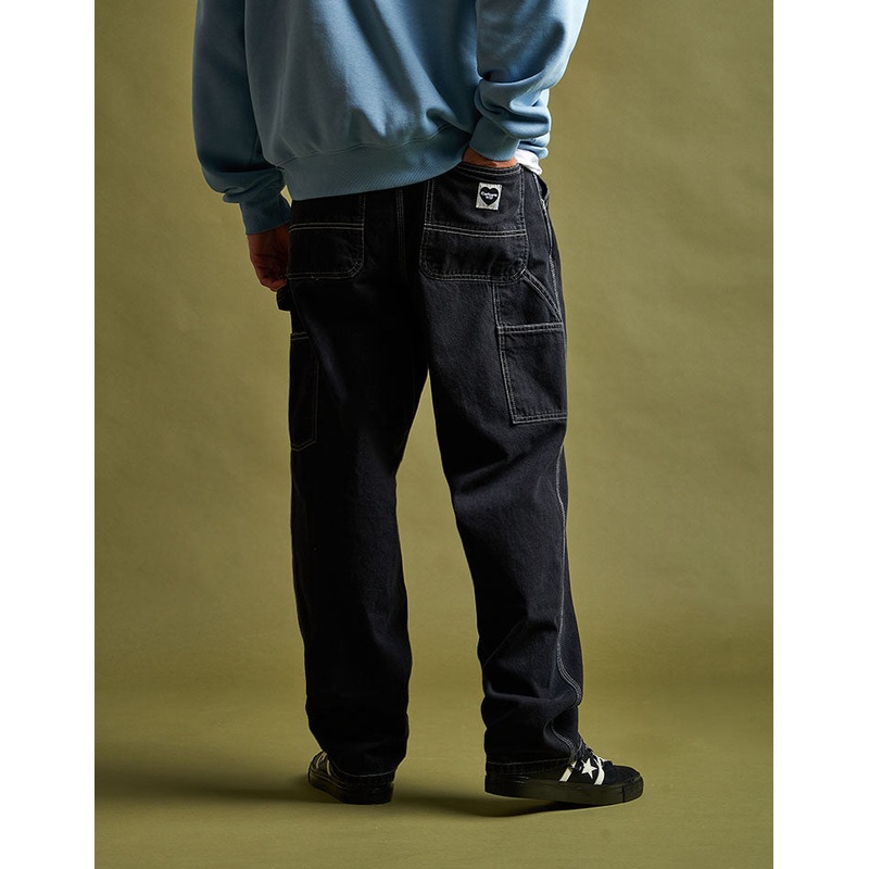 Carhartt WIP Single Knee Pant – Black Heart (Stone Washed)