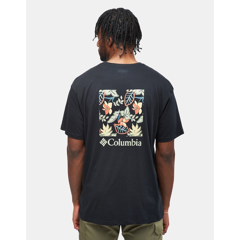 Columbia North Cascades T-Shirt – Black/Pastelled Framed