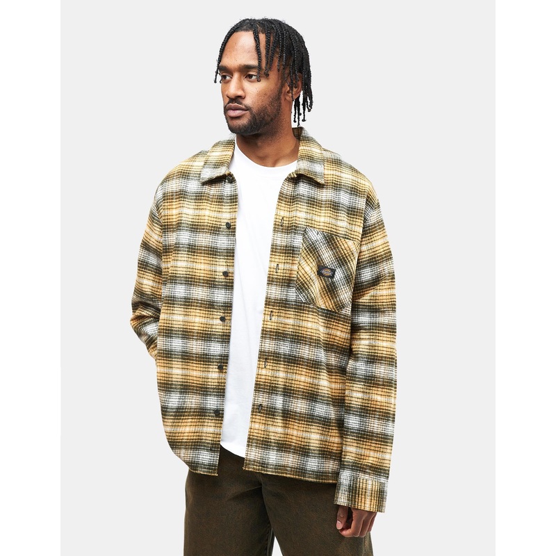 Dickies Forest Check L/S Shirt – Oak Buff