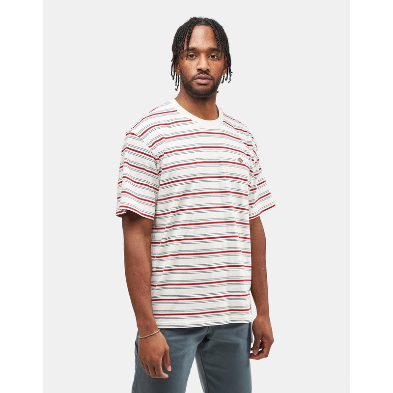 Dickies Lewistown Stripe T-Shirt – Egret