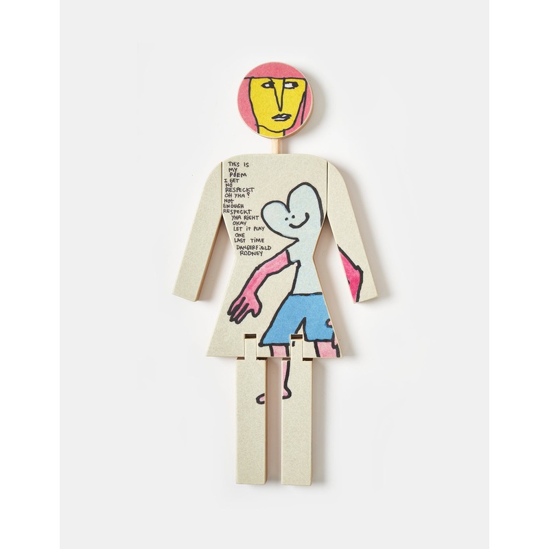 Girl x Mark Gonzales x Modernica Wooden OG Statue
