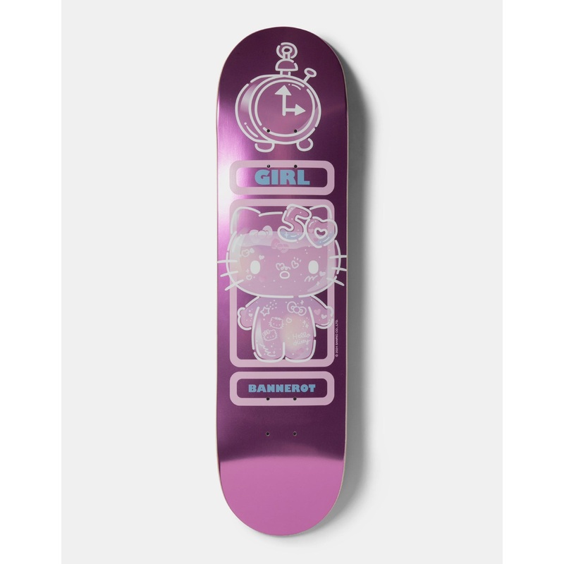 Girl x Sanrio Bannerot Hello Kitty 50th Anniversary G033 Skateboard Deck – 8.5″