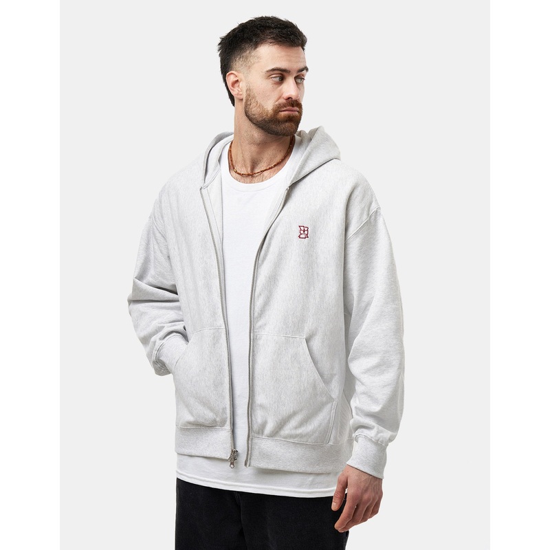 HUF Megablast French Terry Zip Hoodie – Ash Heather