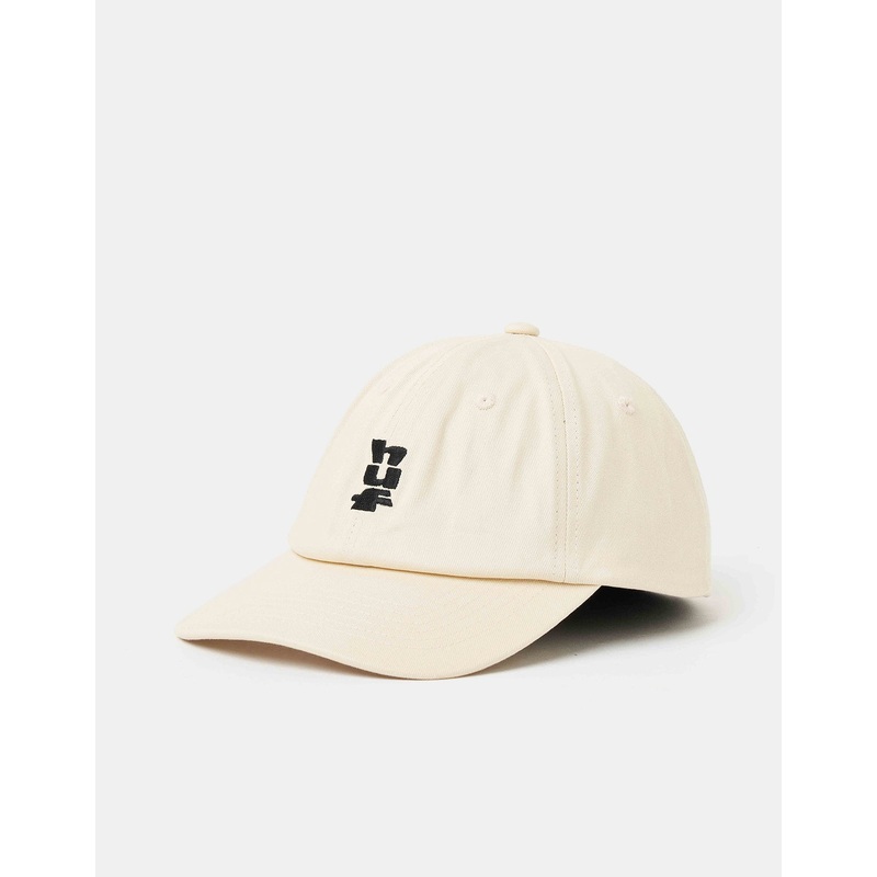 HUF Set Megablast 6 Panel Curved Visor Cap – Natural