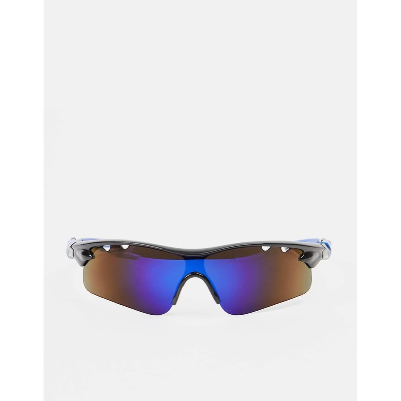 Route One Kenny Sunglasses – Black/Purple Mirror