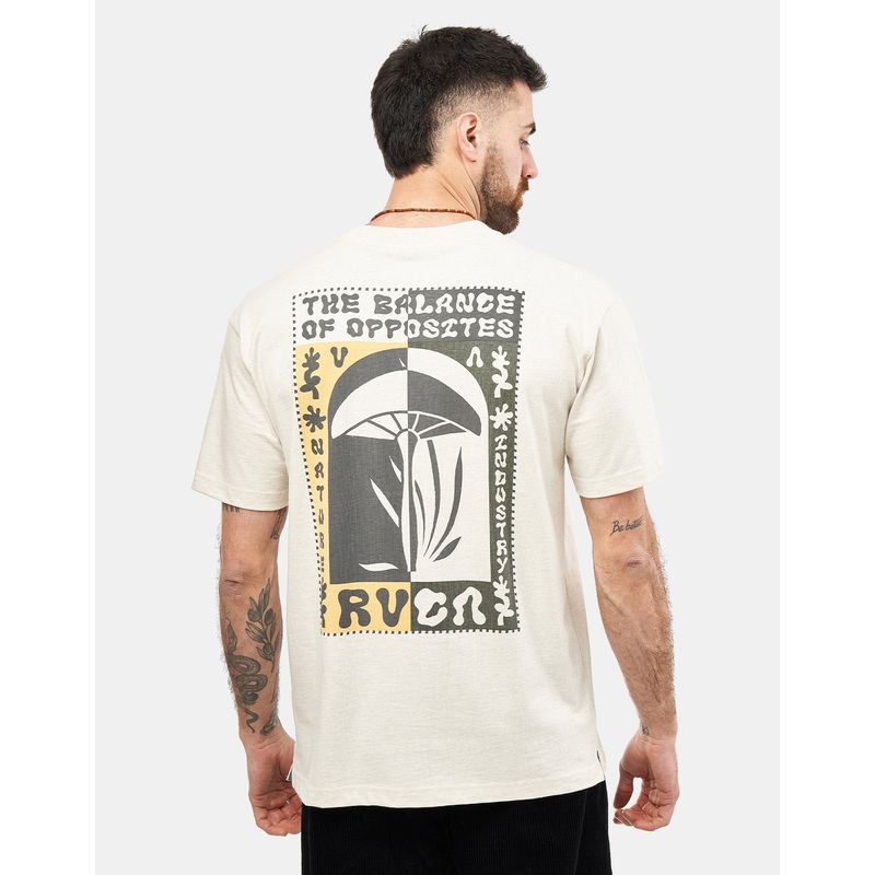 RVCA Decoshroom T-Shirt – Oatmeal Heather