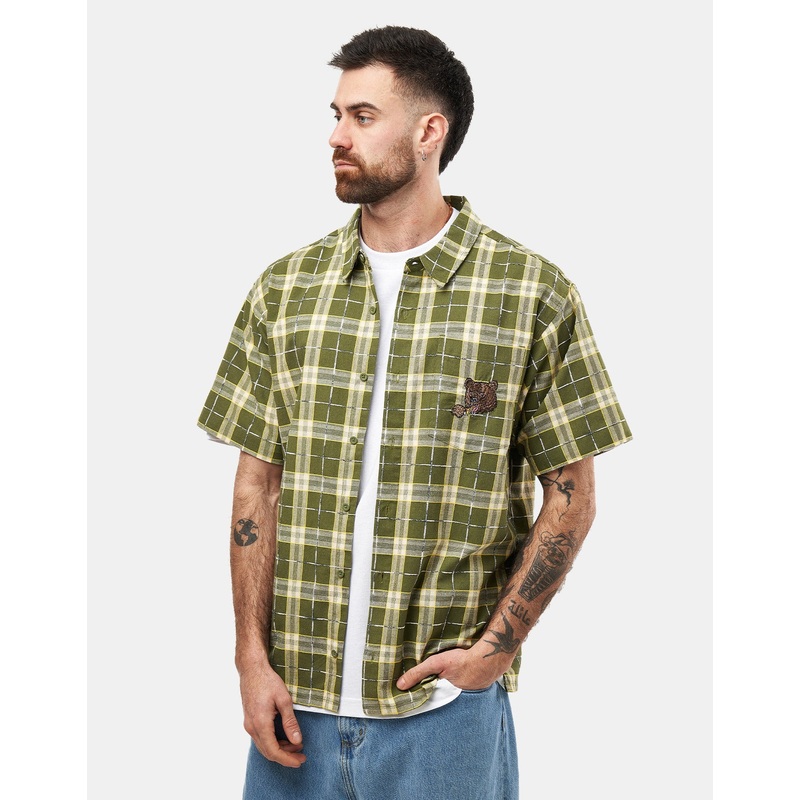 Santa Cruz Braun Great Outdoors S/S Shirt – Iguana Check