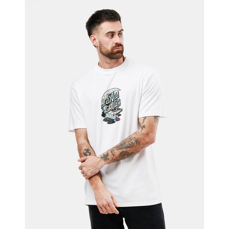 Santa Cruz Crescent Bone Hand T-Shirt – White