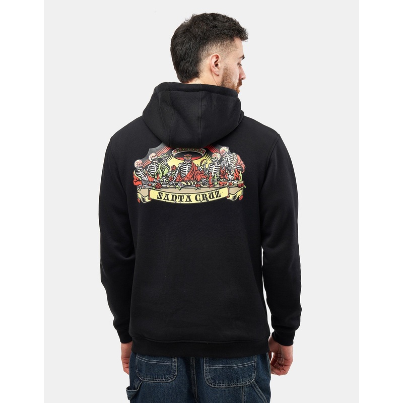 Santa Cruz Guzman Scroll Front Pullover Hoodie – Black