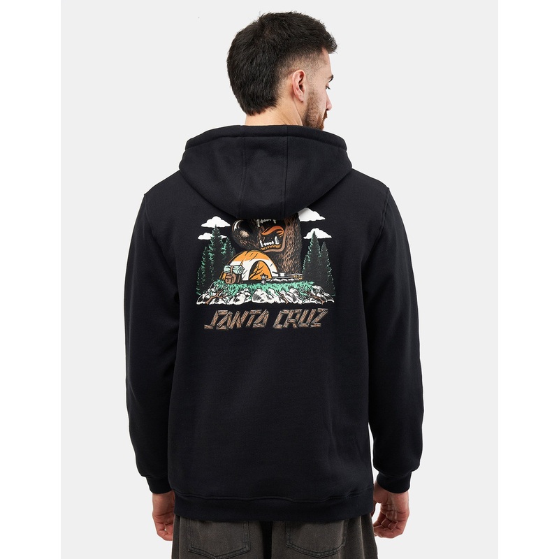Santa Cruz Screaming Grizzly Pullover Hoodie – Black