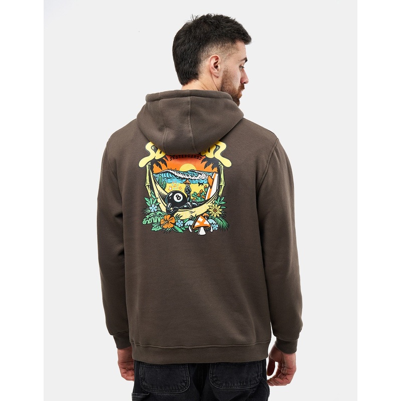 Santa Cruz Winkowski 8Baller Trip Pullover Hoodie – Washed Black