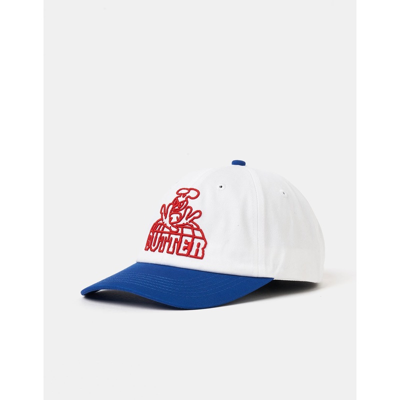 Butter Goods Alien 6 Panel Cap – White/Cobalt