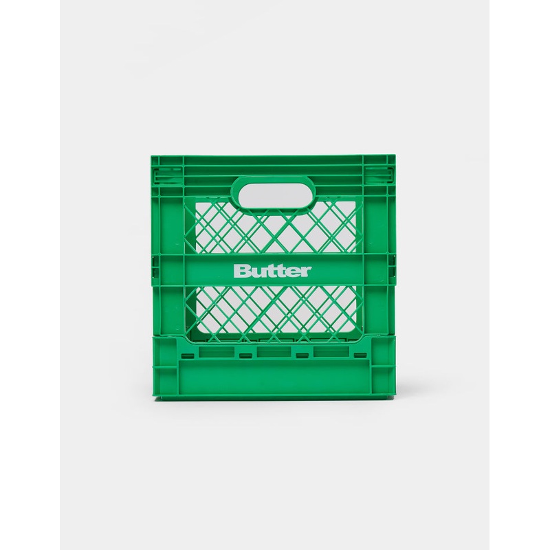 Butter Goods Collapsable Record Crate – Green