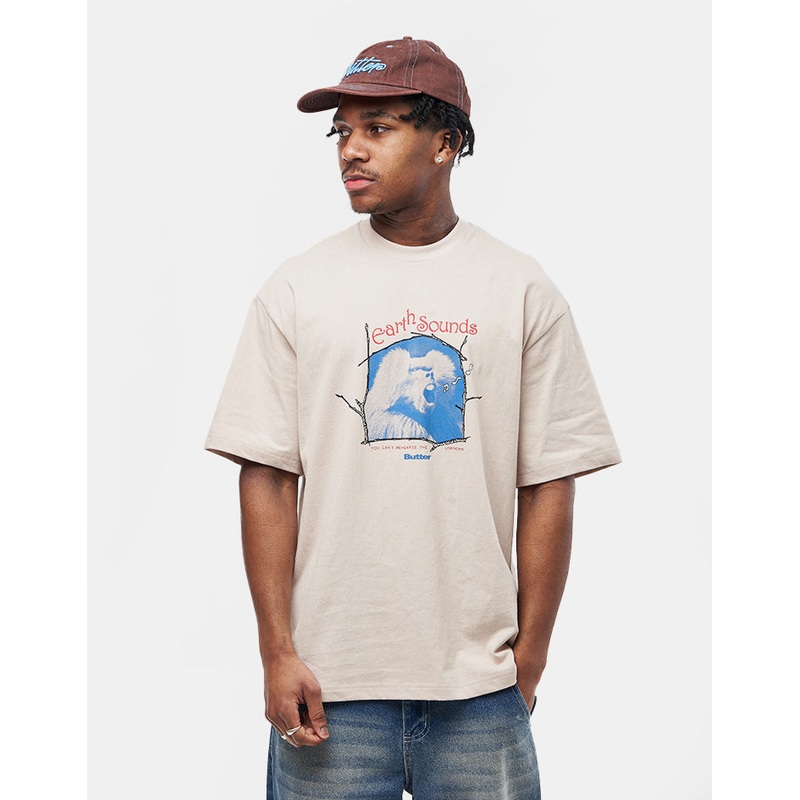 Butter Goods Earth Sounds T-Shirt – Sand