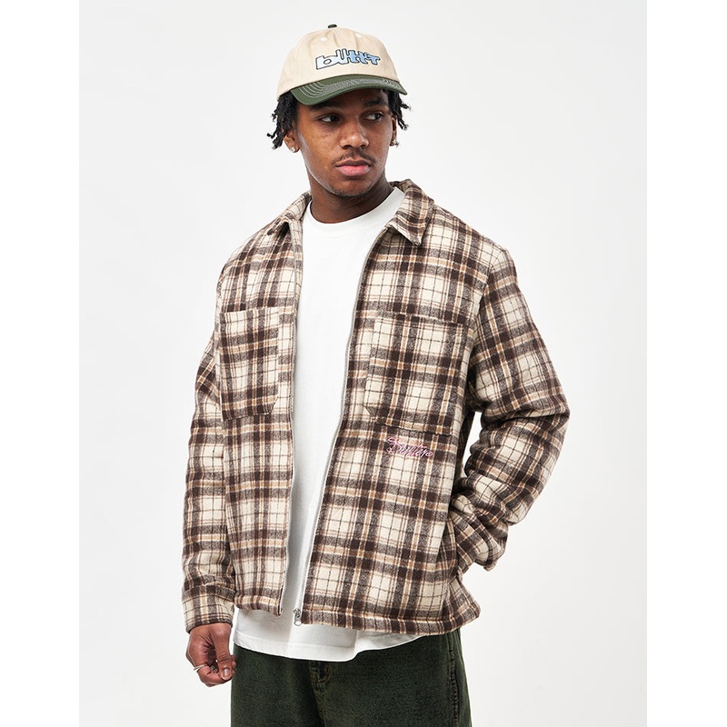 Butter Goods Jive Flannel Jacket – Cream