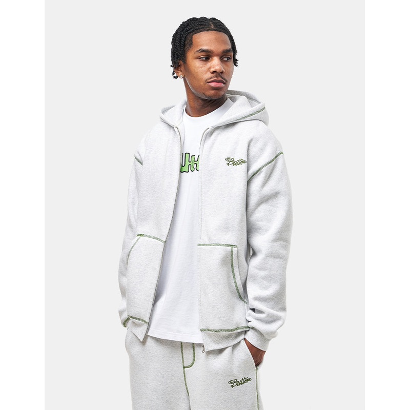 Butter Goods Jive Zip-Thru Hoodie – Ash