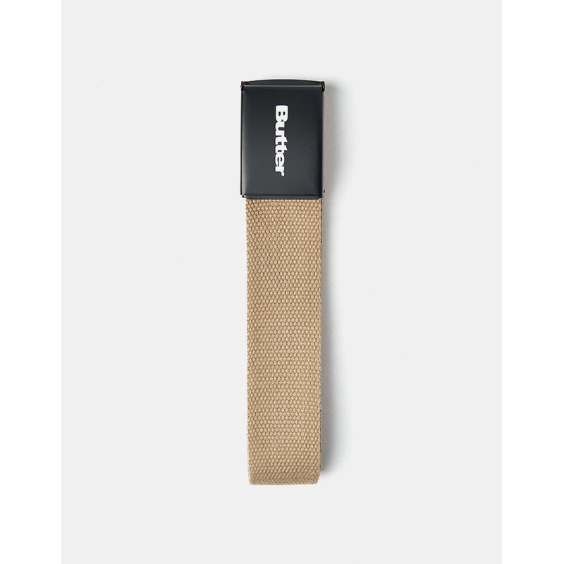 Butter Goods Logo Woven Web Belt – Tan
