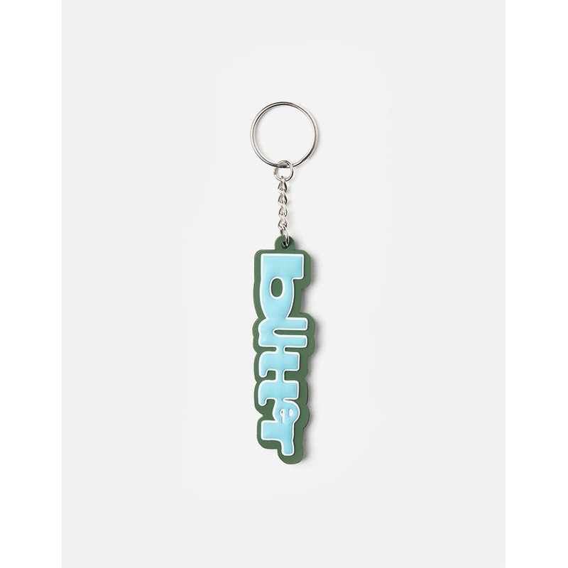 Butter Goods Warped Rubber Keychain – Green/Blue