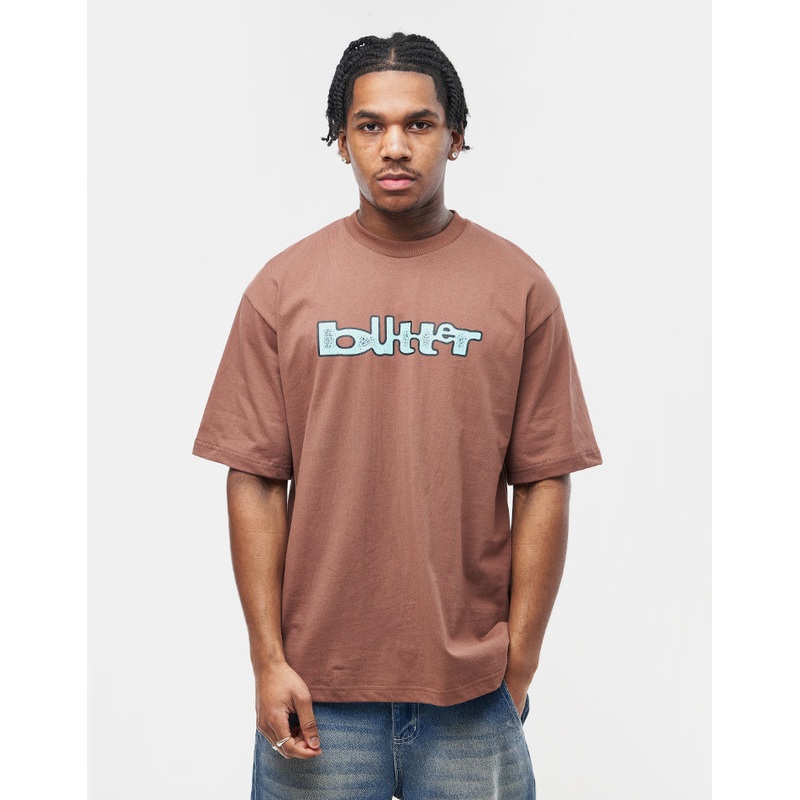 Butter Goods Warped T-Shirt – Brown