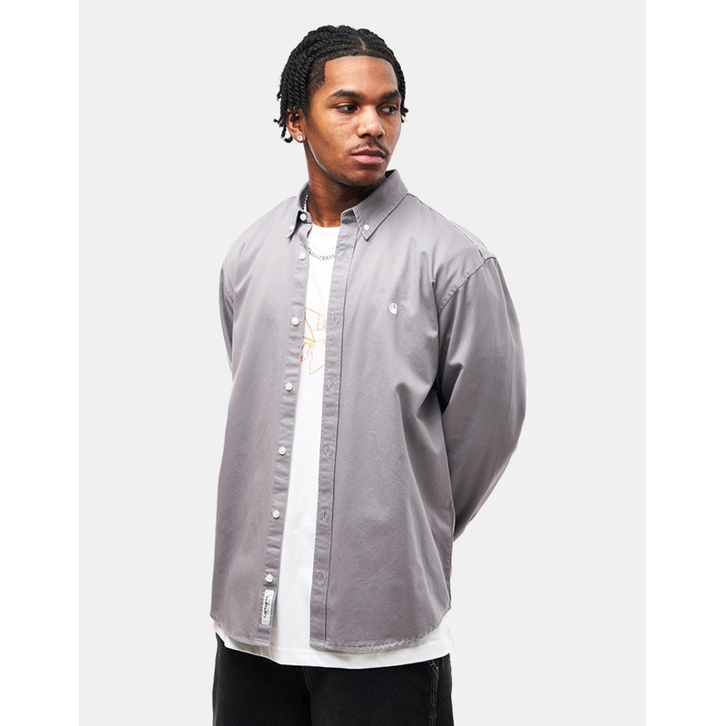 Carhartt WIP L/S Madison Shirt – Yosemite/White