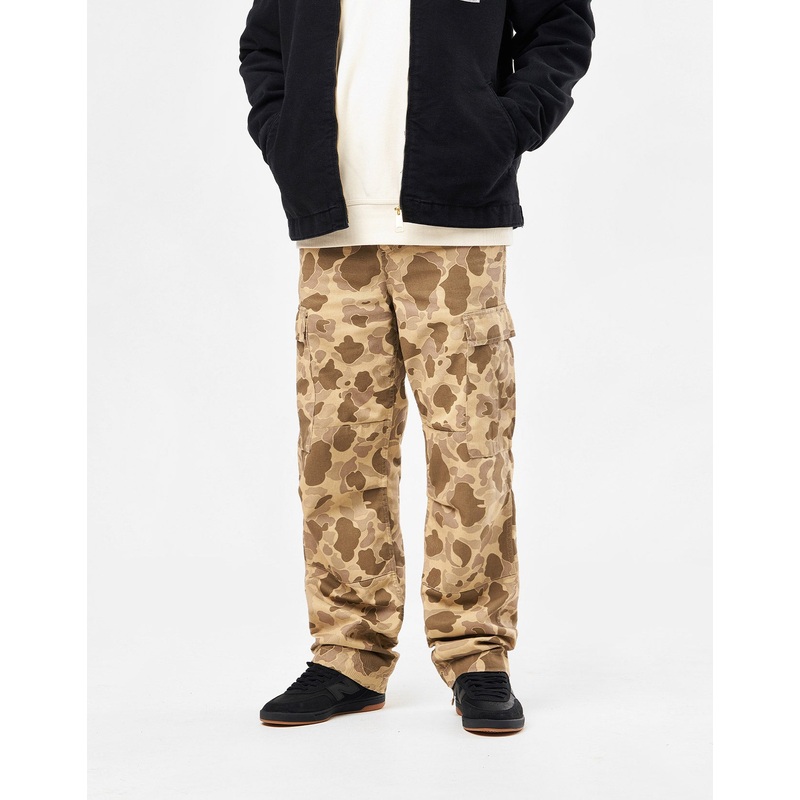 Carhartt WIP Regular Cargo Pant – Camo Duck/Desert (Rinsed)