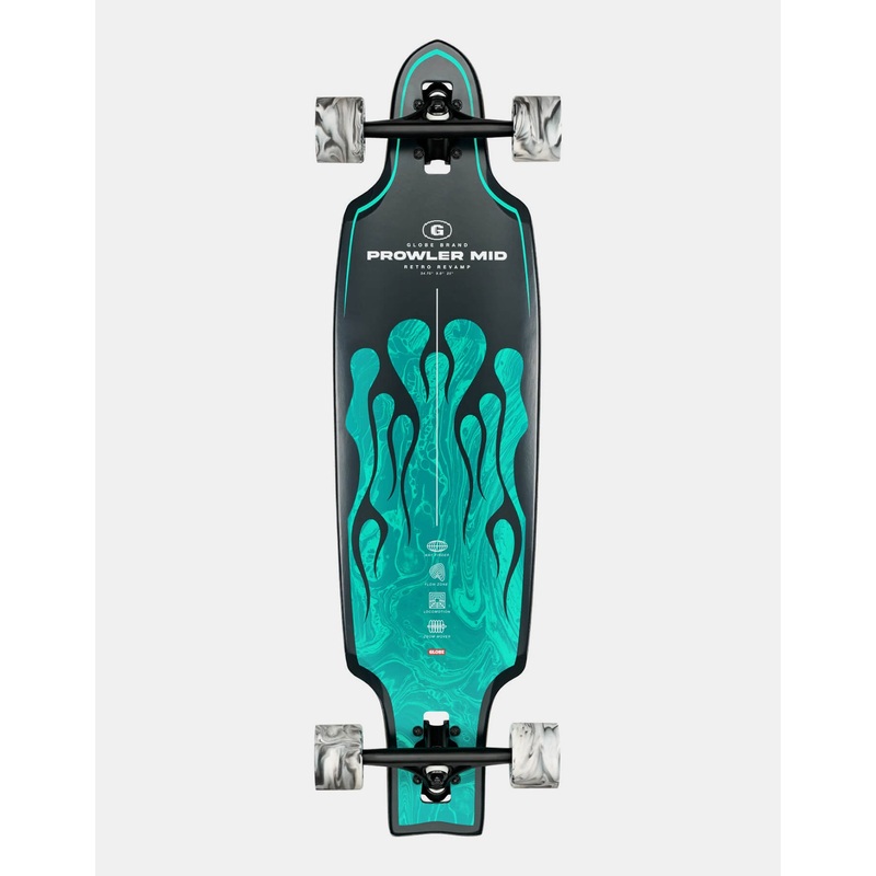 Globe Prowler Mid Flames Drop Through Longboard – 34.75″