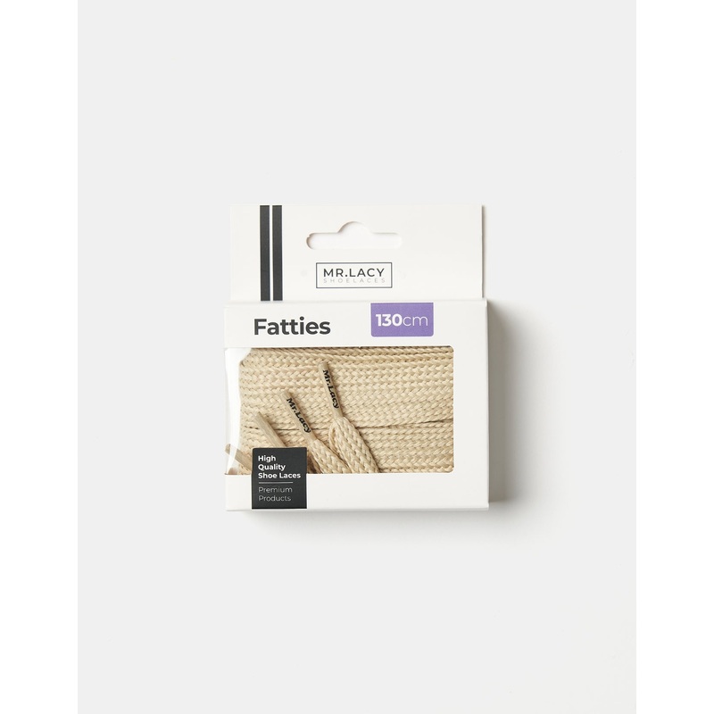 Mr. Lacy Fatties Laces – Cream