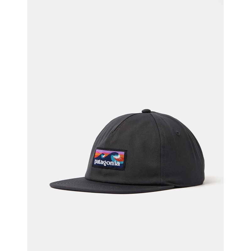Patagonia Boardshort Label Funfarer Snapback Cap – Ink Black